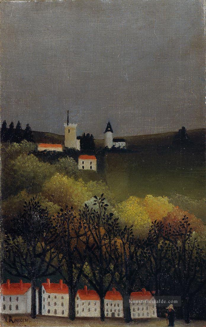 Landschaft 1886 Henri Rousseau Post Impressionismus Naive Primitivismus Ölgemälde